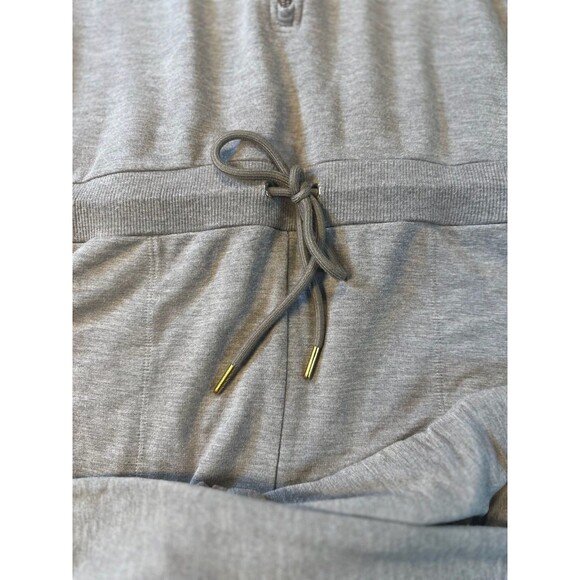 Calvin Klein Tan Hooded Jumpsuit WMNS L 00s Y2K Streetwear Urban Hip Hop Rare - Picture 4 of 8